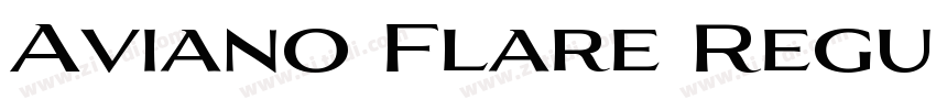 Aviano Flare Regula字体转换